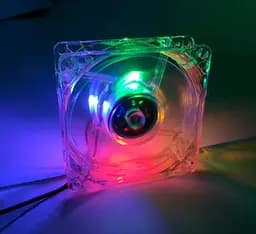 Кулер корпусний Voltronic Fan DC sleeve fan 2pin MOLEX 120x120x25 мм LED RGB - мініатюра 2