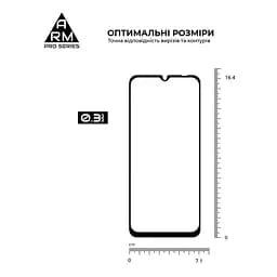 Захисне скло на ZTE Blade A55 4G/A35 4G з олеофобним покриттям, Pro, повне проклеювання, антистатичний і пиловідштовхуючий шар, 9H, самоклеючеся, 2.5D, на весь екран, антистатичний клей, ArmorStandart (ARM81349) - мініатюра 3