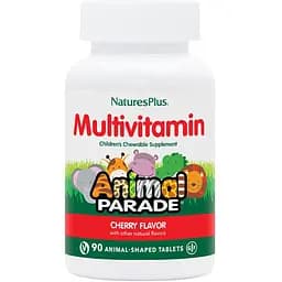 Витамины и минералы Natures Plus Animal Parade Children’s Multivitamin 90 жевательных таблеток Вишня