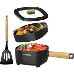 Кастрюля электрическая многофункциональная Audecook WD-1020B с пароваркой и антипригарной сковородой