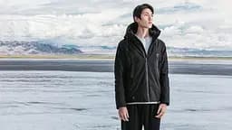 Термокуртка Hot Temperature Control Down Jacket XL чорна  - мініатюра 2