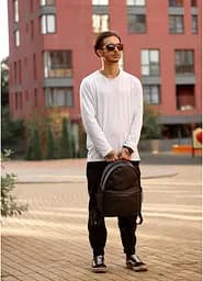 Чоловічий рюкзак Sambag BRIX PJT CLASSIC чорний 40 х 27 х 15 см (11711001m) - мініатюра 5