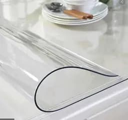 М'яке скло Прозора силіконова скатертина на стіл Soft Glass Захист для меблів 1.4х1.0 м (товщина 2мм) - мініатюра 7