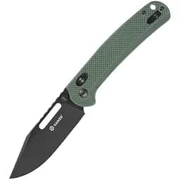 Нiж складаний Ganzo G768PT-GB чорний клинок синьо-зелений