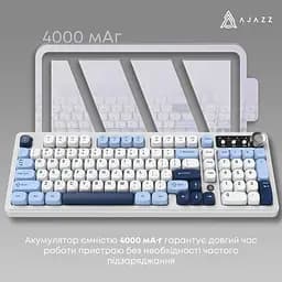 Клавіатура бездротова Ajazz AF98 Plus Glacier Blue (AF98-PLUS-GB) - мініатюра 7
