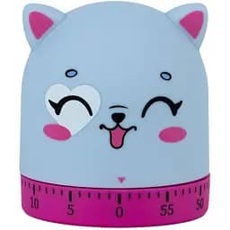 Таймер механический Kite Cat розово-голубой (K24-173-1)