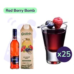 Коктейль Red Berry Bomb (набір інгредієнтів) х25 на основі Finlandia