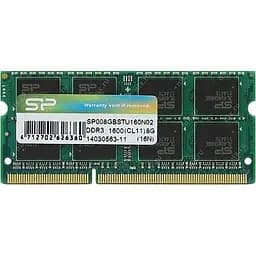 Модуль пам'яті Silicon Power SO-DIMM DDR3 8GB 1600MHz (SP008GBSTU160N02) Bulk