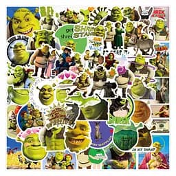 Стікерпак Шрек набір наклейок GeekLand Shrek 100 штук - мініатюра 3