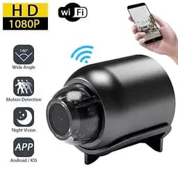 WiFi-камера X5 1080P HD - міні-камера спостереження з нічним баченням, детектором руху, широким кутом 140° - мініатюра 3