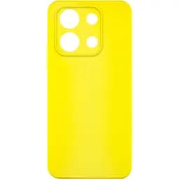 Чехол Silicone Cover Lakshmi Full Camera (AA) для Xiaomi Poco X6 Pro Желтый / Flash