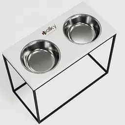 Hollky Base XL40 — миски на підставці для великих собак (2 × 1,8 л, висота 40 см) - мініатюра 8