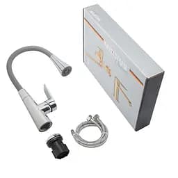 Змішувач для кухні Mixxus Premium Matis 011-T (Nut) refl.gray MI8267, Хром - мініатюра 7