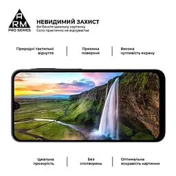 Захисне скло на Samsung Galaxy A16 4G (A165) з олеофобним покриттям, Pro, повне проклеювання, антистатичний і пиловідштовхуючий шар, 9H, самоклеючеся, 2.5D, на весь екран, антистатичний клей, ArmorStandart (ARM80171) - мініатюра 4