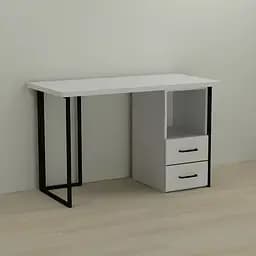 Комп'ютерний стіл Ferrum-decor Отто 75x140x70 чорний ДСП Білий 32мм (FRD-103606)