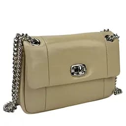 Кросбоді жіноче шкіряне бежеве UnaBorsetta NW11-6911B