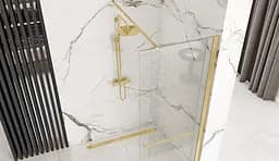 Душова стінка Rea Cortis 100 gold REA-K8484 - мініатюра 4