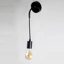 Стальное настенное бра, PikArt арт. 3942 черный