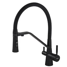 Змішувач для кухні Mixxus Premium Magnet 021 Black з гнучким виливом MI6974 Чорний матовий