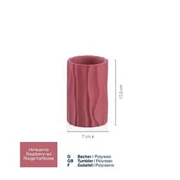 Стакан для зубних щіток KELA Merida, малиново-червона, 10.5х7 см (23769) - мініатюра 2