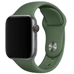 Силиконовый ремешок для Apple Watch 38/40/41/42mm(ser.10) Зеленый / Army green