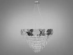 Позачасова, дизайнерська кришталева люстра на 22 лампи, діаметром 80 см, .