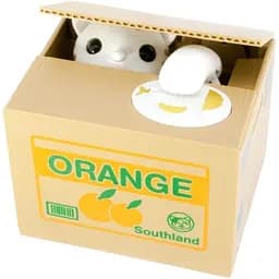 Копилка Кошка Ворюга на батарейках 12х9х10 см