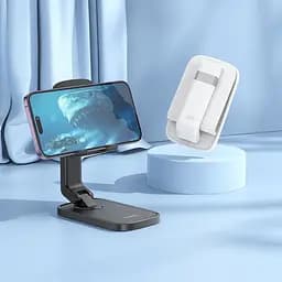 Підставка настільна-тримач для телефона Hoco HD8 Blackfish universal desktop holder білий - мініатюра 4