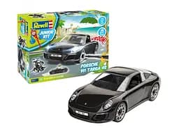 Конструктор Revell со светом и звуками Junior kit Porshe 911 Targa 4S черный 00822
