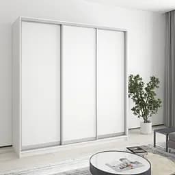 Шкаф-купе трехдверный MebelStar Стандарт AL 3ДСП 200x45x240 см Аляска белый (MBS-1475)