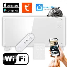 Конвекторний обігрівач 2 в 1 Thunder Modern 2000W Wi-Fi White - мініатюра 2