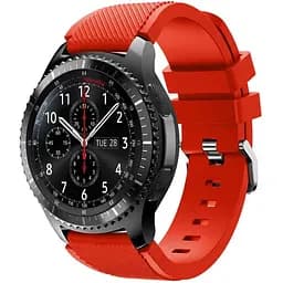 Силиконовый ремешок Primo для часов Samsung Gear S3 Classic SM-R770/Frontier RM-760 Red