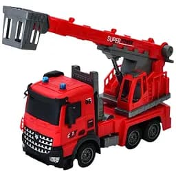 Пожежна машина на радіокеруванні YJ-119-1, акумулятор, з вишкою, 33 см, 1:14, світло, рухливі деталі