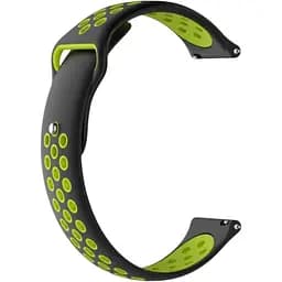 Ремінець DK CDK для Huawei Watch 4 20mm Silicone Sport Band Nike (011906) (black / green)