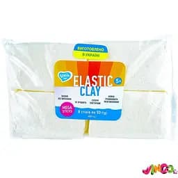 Набор для лепки с воздушным пластилином Elastic Clay white 70165, 400 гр