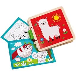 Деревянная книга Roter Kafer Зоопарк в коробке (RW3036)