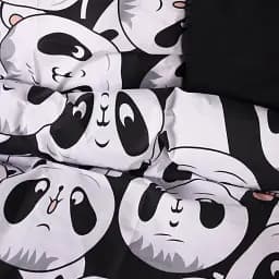 Підковдра MirSon Ranforce Elite 17-4850 Panda 110 x 140 см чорно-біла (2200009585005)