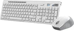 Комплект (Клавiатура та миша) Genius SlimStar 8230 Wireless White UKR BT+2.4GHz - мініатюра 2