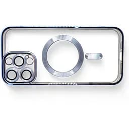 Чохол-накладка BeCover TPU Chrome Case (MagSafe) для Apple iPhone 16 Pro Sierra Blue (712082) - мініатюра 3