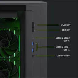 Корпус GameMax CLAW 460 WB (9101-1200R0009) - мініатюра 13