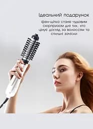 Фен щітка з обертанням Kemei, фен для волосся, фен-щітка браш для об'єму, браш, 800 Вт - мініатюра 6