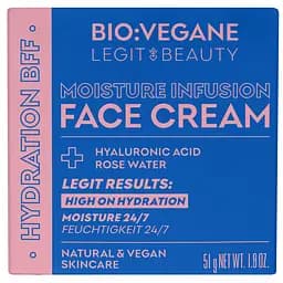 Крем для зволоження шкіри обличчя Bio:Vegane Moisture Infusion Face Cream 50 мл