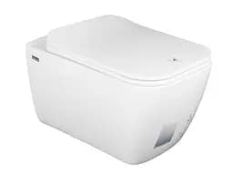 Унитаз подвесной с функцией биде Idevit Halley с сидением Soft Close SETK3204-2615-001-1-6000, Белый