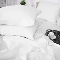 Комплект постільної білизни MirSon Сатин 00-0000 Snow White 2х160х220 см (2200009415753)