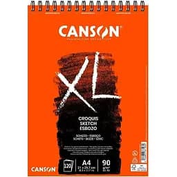 Альбом для эскизов на спирали Canson XL 90г/м2 120л белый цвет