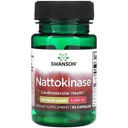 Наттокіназа Swanson Nattokinase 2.000 Fibrinolytic Units 100 мг 30 капсул