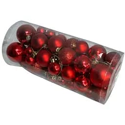 Набор игрушек на елку K70-11 19735 56 шт красный