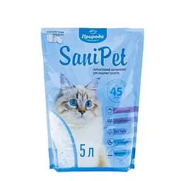 Наполнитель для кошачьего туалета Природа Sani Pet силикалевый 5 л