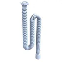 Гнучка труба для сифона SantehPlast G-04.01 з гайкою 1 1/2"х50/L1200 30412