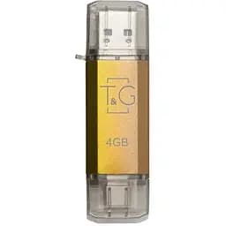Флеш накопичувач USB 4Gb T&G Star TG009TC золотистий Type-C / USB 2.0 (TG009TC-4GGD)